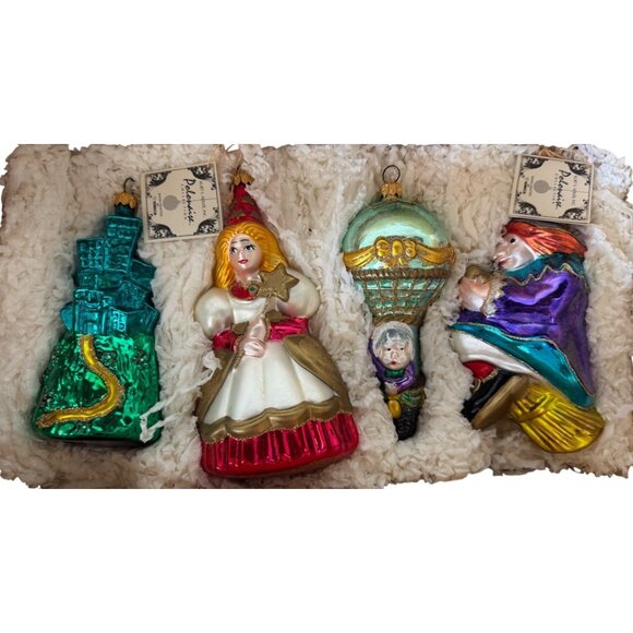 Kurt S. Adler Polonaise Wizard Of Oz Ornament Set Hand-Crafted Wooden Boxed - Picture 1 of 11